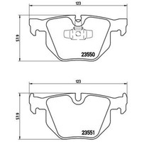 Bremsbelagsatz Brembo P 06 039X, Xtra, Hinten