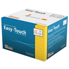 U-100, 31G, 1mL/cc, 8mm,  ⁵⁄₁₆" Individually Wrapped - Box of 100