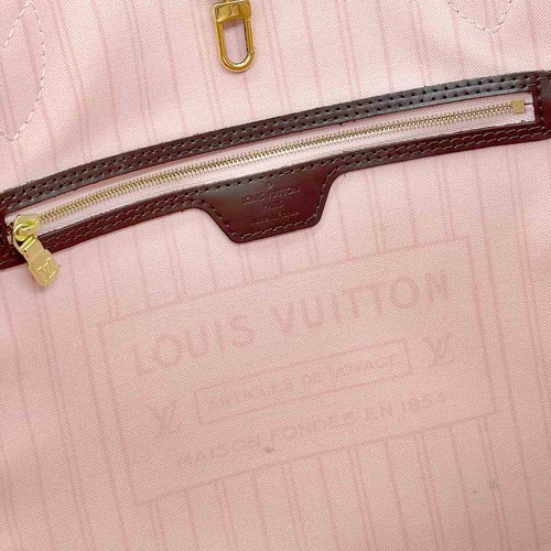 LOUIS VUITTON Damier Neverfull MM Tote Bag Rose Ballerine N41603 Handtasche 90290011 - Bild 7 von 10