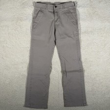 Chaps Flat Front Tan Khaki Pants Adjustable Waist Boy  s Size 18