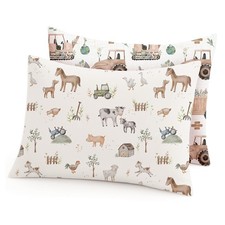 Toddler Pillowcases 2 Pack for 13"x18" Pillow with Envelope Closure, Pillow C...