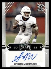 Sincere McCormick 2022 Leaf Draft #BA-SM2 Autographs Blue