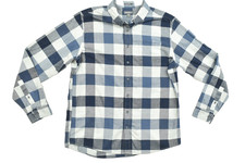Eddie Bauer Men's TALL Size XL Classic Fit Plaid Flannel Shirt Classic Fit
