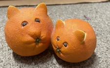 Home Grown Enesco Figurine Oranges Cat & Kitten 4004839 Retired