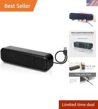 USB Computer Speakers,Laptop Speakers Wired USB Powered,Portable Mini Sound B...