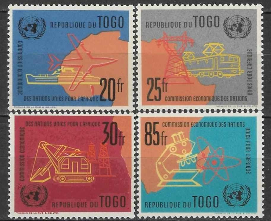 Africa Togo Stamps 1961 SC# 407-410 ' UN Economic Commission for Africa '