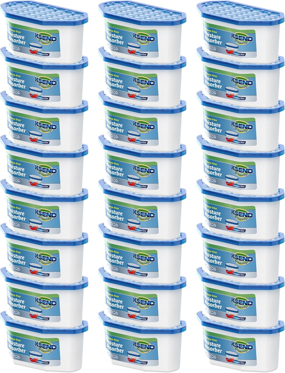 Moisture Absorbers, 24 Pack, Compact Dehumidifier for Closet, Efficient Humidity