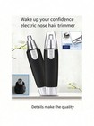 Waterproof Nose Hair Trimmer Dual Blade Ear Facial Hair Remover