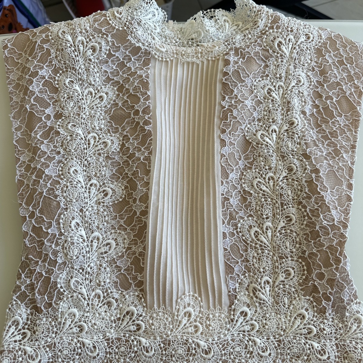 sandro dress beige Shop Aphrodite Fringed Knit Maxi Dress Ecru for Woman Online main image 1