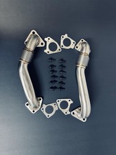 Heavy-duty Upgraded 304ss Up Pipes W Gaskets For 6.6l 01-16 Gmc Chevy Duramax