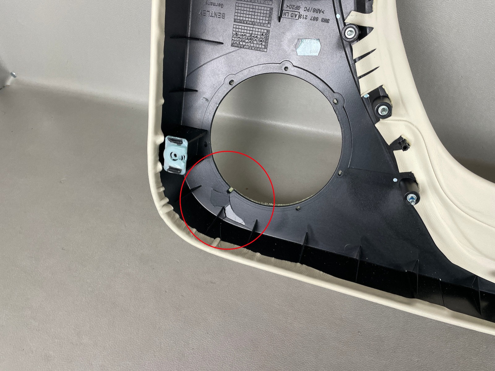 MINT! 2011-2018 Bentley Continental Left Side Interior Door Trim Panel OEM