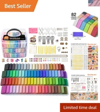 Ultimate Polymer Clay Kit with 82 Colors & 35 Accessories – Perfect for All Ages