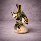 Vintage Stangl Pottery Bird Figurine Golden Crowned Kinglet #3848 Signed