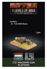Flames of War: Hungarian 7/31 Machine-Gun Platoon (Late-War)