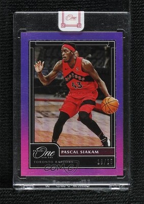 2020-21 Panini One and One Purple 19/25 Pascal Siakam #86 hs9