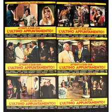 fotobuste ATTENTI A QUEI DUE ULTIMO APPUNTAMENTO roger moore tony curtis F13