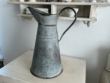 Alter Zink  Krug Kanne Shabby Frankreich Blechkanne Brocante Gartendeko Landhaus