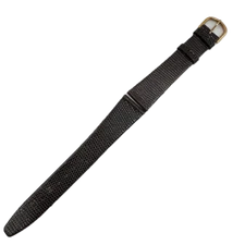 Vintage 18mm Accutron Men's Wristwatch Band Gold Tone Buckle Genuine Lizard