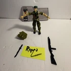 Hasbro G.I. Joe Complete Falcon  Action Figure w/File Card and Repro Antenna