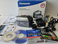 Panasonic VDR-D50P DVD Digital Camcorder Charger Battery 5 DVD's Cables in Box