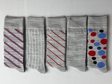 5 Pairs Mens Soft Dress or Casual Crew Socks Size 10-13. NWT