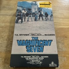 The Magnificent Seven VHS 1960 Steve Mcqueen, Yul Brynner, Charles Bronson