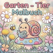 Malbuch für Erwachsene & Teens: Garten-Tier ...