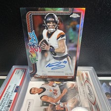 Bo Nix 2025 Topps Chrome Football Future Stars Ref Auto /99 #FSA-BN Read Descrip