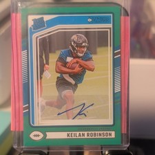Panini Donruss Keilan Robinson Jaguars #385 Rated Rookie Autograph Card. rookie card picture