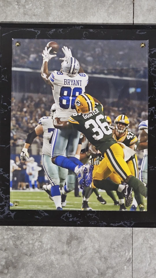Placa Dez Bryant 12" x 15" Dallas Cowboys Foto 2 de 3