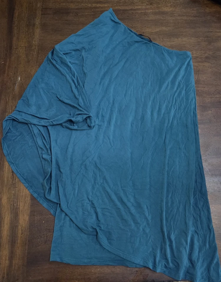 NUEVO Mini Vestido Para Mujer Krisa XS Drapeado Un Hombro Asimétrico Azul Teal Foto 2 de 4