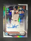 James Tibbs III 2024 Bowman Chrome #CPA-JT 1ST BOWMAN REFRACTOR AUTO 021/499