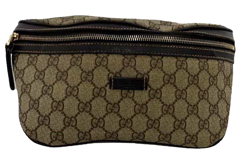 GUCCI GG Beige Waist Pouch Bum Bag Shoulder Belt Pack Women 233269