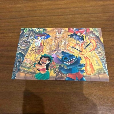 Disney Stitch Aloha E Komo Mai Postcard  Enchanted Tiki Room