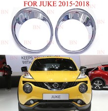 CHROME HEAD LAMP LIGHT COVER TRIM FOR NISSAN JUKE HATCHBACK 2015-2018 FACELIFT