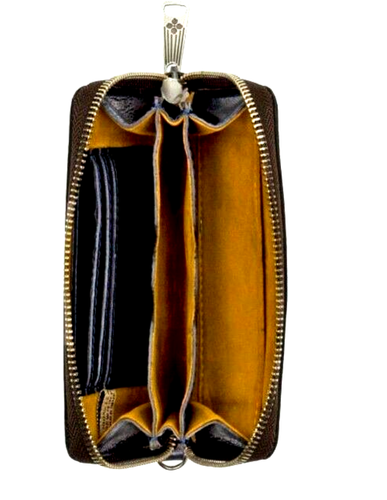 Patricia Nash Ragusa Leather Carryall Wallet W/ RFID Technology-Travel Sticker - Picture 3 of 3
