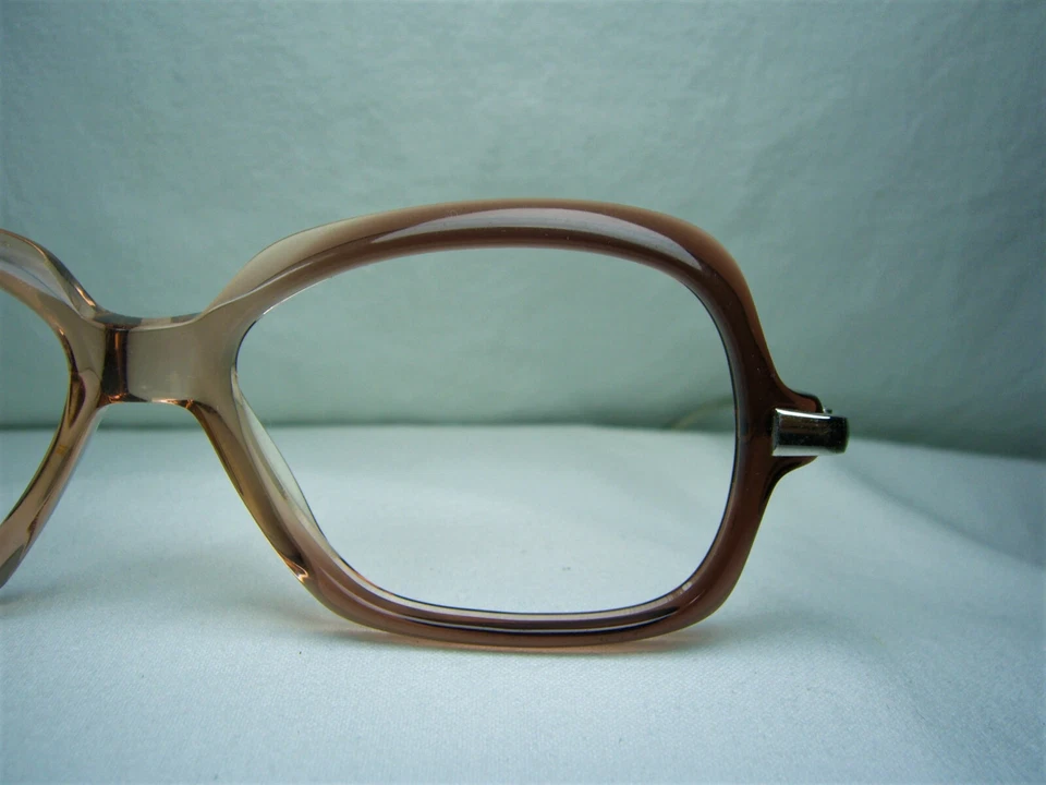 Óculos de luxo Morel quadrado oval banhado a platina masculino feminino armação NOS vintage - Imagem 3 de 4