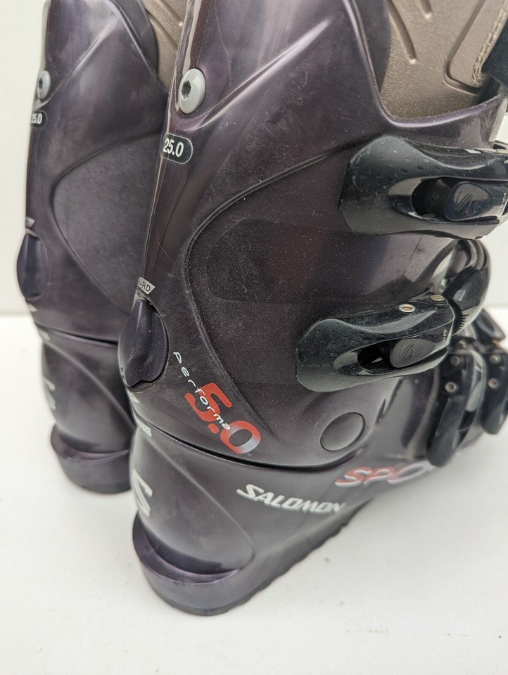 Salomon Performa Ski Boots 5.0 Flex 6055 Sport Mens 25.0 / 6 Uk Black