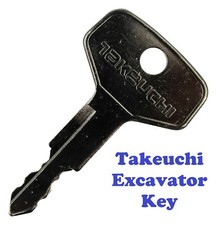 Takeuchi Key Excavator H806 Ignition Key Digger Key Plant Key
