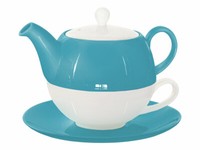 Buchensee Tea For One / Teeset Lena, Teekanne 500Ml In TüRkis Aus Porzellan