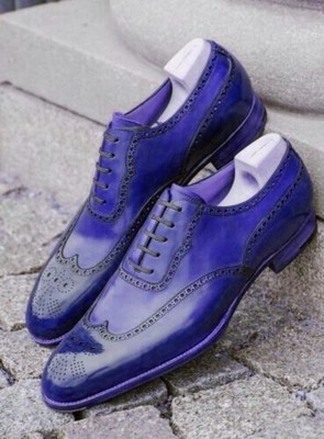mens purple wedding shoes
