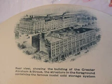 Rare 1905? Brooklyn New York City A&S Abraham Straus Chromo Advertising Fan NYC