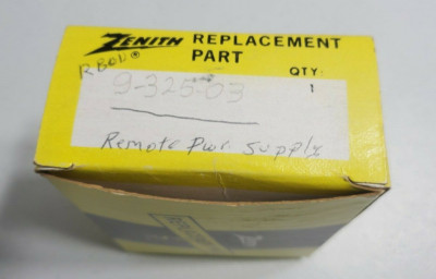 Vintage Zenith 9-325-03 Remote Power Supply NOS     B2/E9