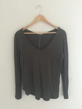 ANTHROPOLOGIE "WASABI + MINT" DARK GREEN TOP is NEW w/o TAGS! Women's SIZE SMALL