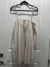 NWT Gianni Bini Bohemian Rosie Babydoll Sun Dress Cotton/Linen MSRP $109 Size M