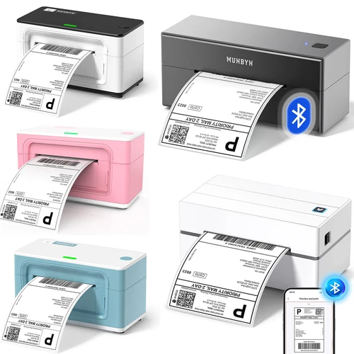 MUNBYN 941 USB/ 129B Bluetooth Thermal Printer 4x6 Shipping Label Printer US - product listing photo