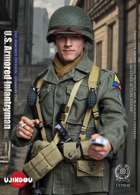 New UJINDOU UD9038 1/6 WWII U.S. Armored Infantryman Action Figure