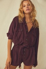New Free People Larson Vegan Shortall Size Small MSRP: 128