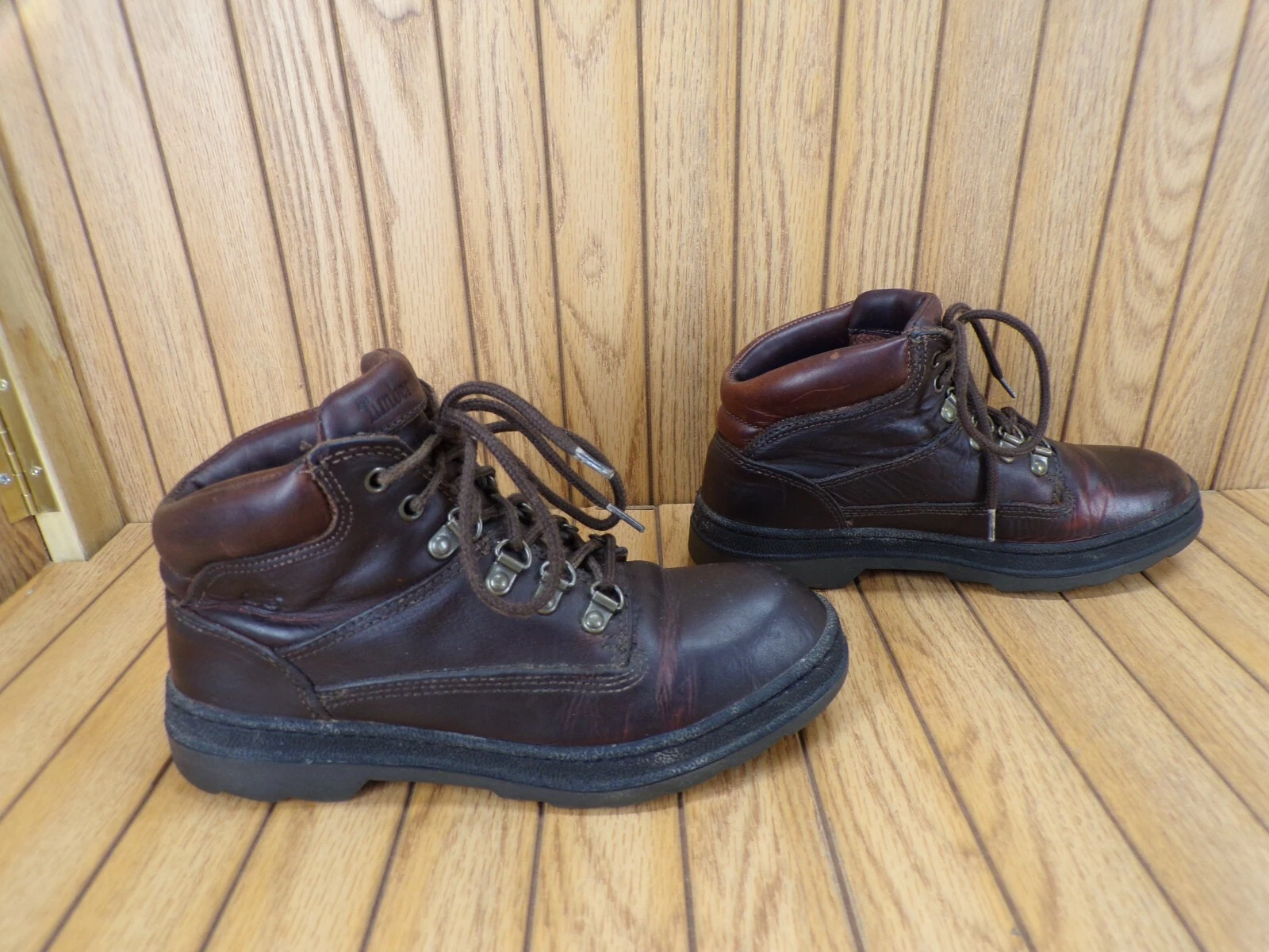 TIMBERLAND 64380 WOMEN'S BROWN TRAIL HIKING CAMPING LACE-UP BOOTS SHOES SIZE 8M