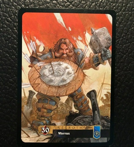 WORLD OF WARCRAFT Warrax DOUBLE-SIDED TRADING CARD - Picture 3 of 3